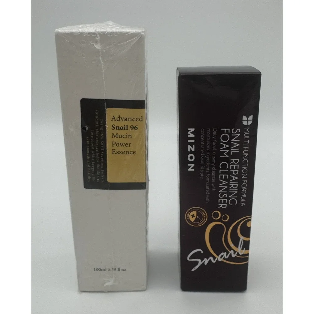 Mizon Snail‎ Repairing Foam Cleanser, Advanced Snail 96 Mucin Power Essence